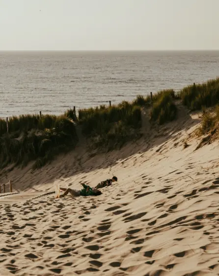 Duinen strand rollen spelen