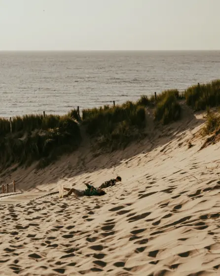 Duinen strand rollen spelen