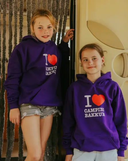 Meisjes in i love bakkum hoodies trui merchandise campinglife
